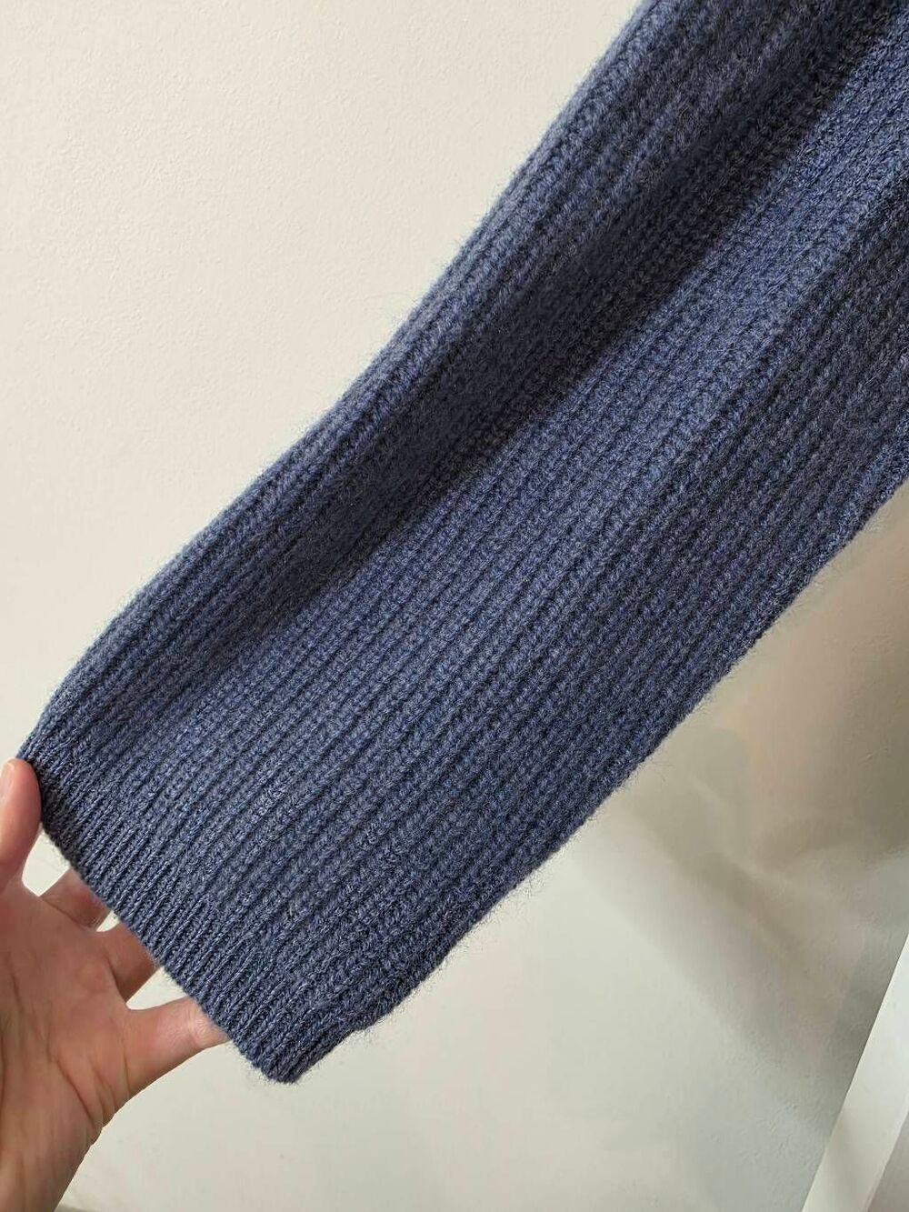 Quince Cashmere Sweater Blue Large - Picture 3 of 6
